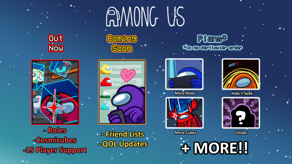 The Among Us 2023 Roadmap  Innersloth - Creators of Among Us and The Henry  Stickmin Collection!